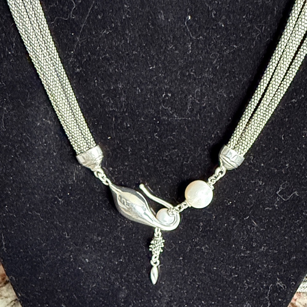 Michael Dawkins SS 36 in 4 popcorn chain necklace